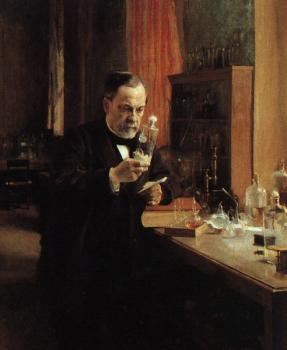 艾伯特 埃德費爾特 Portrait of Louis Pasteur